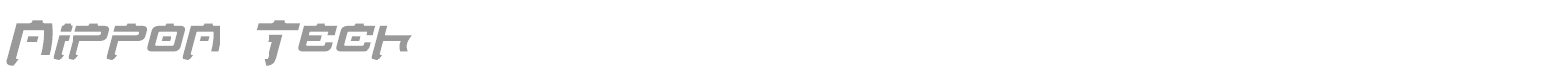 Nippon Tech font preview